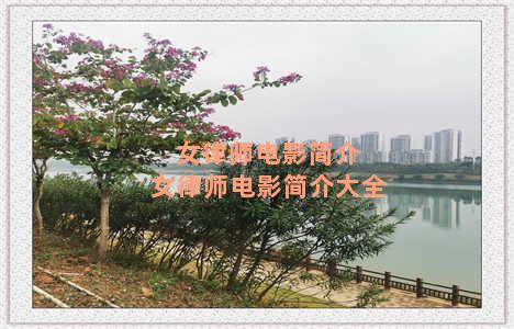 女律师电影简介 女律师电影简介大全